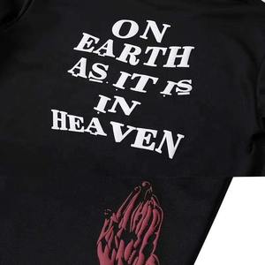 Sweat à capuche imprimé bouffant de lettres à enfiler de haute qualité Fabrication personnalisée Dernier design de sweat à capuche vintage lavé à l'acide - Product Image 3