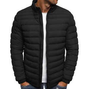 Veste matelassée d'hiver pour homme sur mesure par le fabricant, coupe-vent, rembourrage épais, veste rembourrée à bulles - Product Image 4