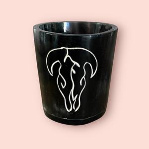 Barra de ágata de oso envejecido de alta calidad, cuerno Natural de vidrio corto tallado a mano, artesanía decorativa india, estilo Animal pulido - Product Image 4