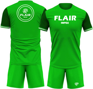 Maillots de football personnalisés de qualité supérieure, respirants et confortables, ensembles uniformes pour joueurs masculins, service de découpe automatisée OEM, manches courtes - Product Image 6