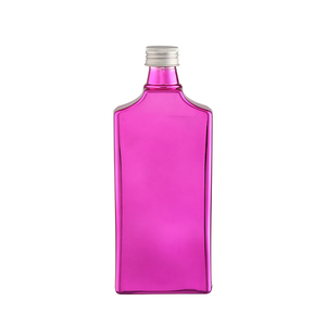 500ml Transparent <strong>Empty</strong> <strong>Rectangular</strong> Wine Vodka Whiskey Brandy <strong>Glass</strong> <strong>Bottle</strong> with Stopper - Product Image 1
