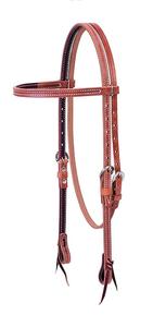 Nouvelle arrivée en cuir véritable Headstall Western Horse Bride Horse Tack en cuir Western Headstall Cowboy Western Horse Tack Set - Product Image 2