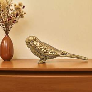 Sculpture animale en laiton faite à la main pour la décoration intérieure pièce maîtresse de table de salon pièce d'accent décorative artistique - Product Image 2