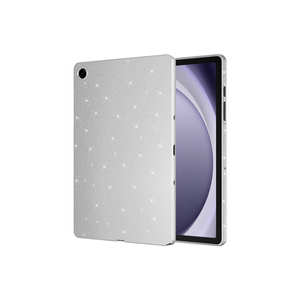 Étui de luxe argenté scintillant pour tablette Samsung Galaxy Tab A9 Plus, coque arrière de protection élégante en texture coton, 10,2 pouces, conforme ROHS - Product Image 1