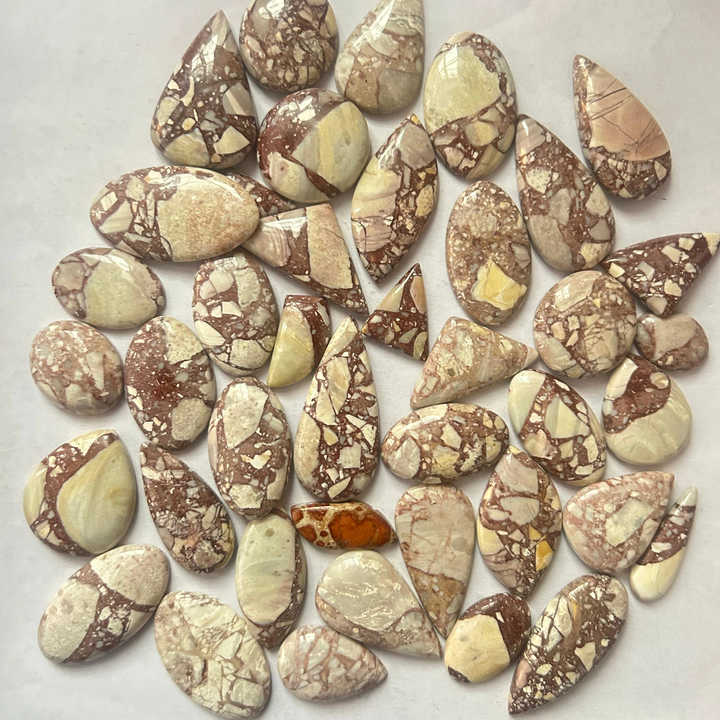 Australian Natural Mookaite Cabochon Semi-Precious Gemstone for Jewelry Making with Bracketed Mookaite Wholesale Price Gemstone,