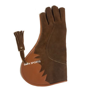 Guante de Cetrería Personalizado de Cuero Nubuck de Alta Calidad, 33 cm de Largo, Accesorio de Caza, Cetrería Americana - Product Image 3