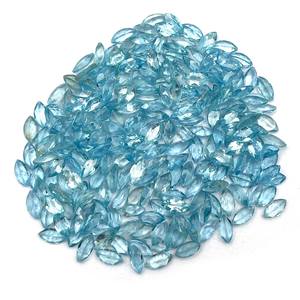 IGI Certifié Haute Qualité Bleu Apatite Marquise Coupe Gemme Facettes Tailles 2-8 MM Couleur Bleu Naturel pour Bijoux - Product Image 2