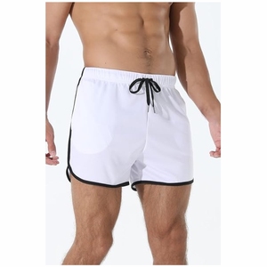 กางเกงขาสั้นสำหรับออกกำลังกายวิ่งสำหรับผู้ชายกางเกงขาสั้นเอวยางยืดมีซิปสำหรับฟิตเนส/ลำลองดีไซน์สีพื้นแห้งเร็วออกแบบได้ตามต้องการสำหรับฤดูร้อน - Product Image 6