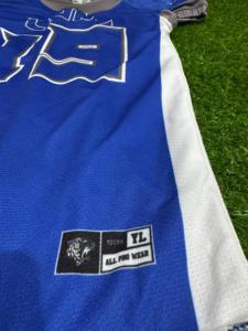 Vente en gros de maillots de football américain de haute qualité, uniformes d'équipe respirants imprimés avec logo personnalisé, ensembles pour adultes, jeunes et enfants - Product Image 4