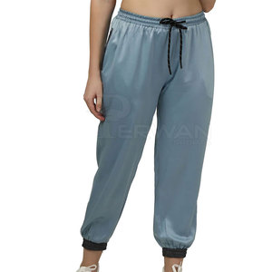 Hot Selling Premium Quality Regular Fit Women's <b>Trousers</b> 100% Cotton Breathable Mid Streetwear <b>Drawstring</b> Closure for Winter - Product Image 2