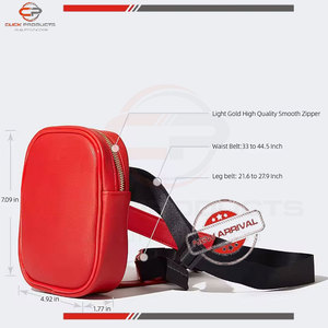 กระเป๋าคาดเอวหนัง PU แบบพกพาโลโก้ออกแบบได้ตามต้องการกระเป๋าเข็มขัดแฟชั่นทันสมัยสำหรับผู้หญิงกระเป๋าคาดเอวมีซิปปิดใช้ได้ทั้งชายและหญิง - Product Image 4