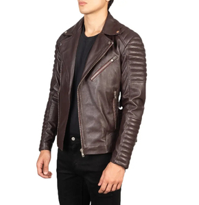 Veste en cuir d'agneau véritable pour hommes, plusieurs options de couleurs, vestes en cuir de qualité supérieure avec service disponible - Product Image 2