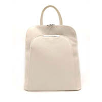 AP IDEA MODA Echtleder Damenrucksack mit Reißverschluss, festem Griff und Polyesterfutter - Modischer Stil, hergestellt in Italien, Verde