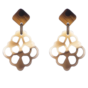 Joyas de pendientes de cuerno para niñas y mujeres con diseño redondo de latón para fiesta de bar con aspecto fantástico más exigente - Product Image 3