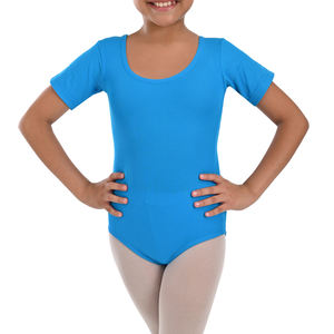 Conjunto de 3 Piezas de Leotardo de Manga Corta para Niña, Ropa de Baile para Entrenamiento - Product Image 3