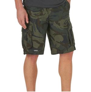 Pantalones cortos de carga transpirables hasta la rodilla para hombre, diseño personalizado, gimnasio y deportes, entrenamiento físico, equipo para correr, patrón sólido, hecho en fábrica - Product Image 4