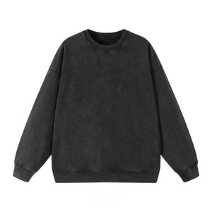 เสื้อสเวตเชิ้ตผ้าฟลีซหนานุ่มแบบคัสตอมขายส่ง พร้อมลายกราฟิก คอกลม สำหรับแบรนด์สตรีทแวร์อเมริกัน รับผลิตแบรนด์ส่วนตัว - Product Image 3