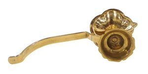 Shiny <b>Polished</b> Brass Ek Mukhi Joti Diya for Festive Diwali Decorations 1 <b>Faces</b> Deep Aarti Religious Home Decorative Item Akhand - Product Image 5