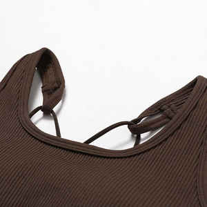 Ensemble de yoga pour femmes au design personnalisé, vêtements de sport, logo sur le devant, écologique, séchage rapide, respirant, ensemble 2 pièces - Product Image 3