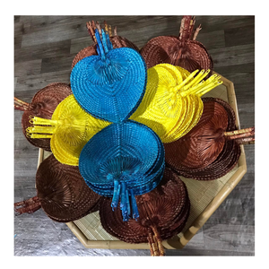 Handfan réutilisable en bambou du Vietnam, handfan élégant pour la décoration, refroidissement écologique dans des formes uniques, couleur vive, facile à utiliser - Product Image 1