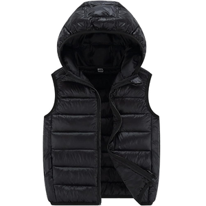 Chaqueta sin mangas de alta calidad, chaqueta acolchada de invierno, Multicolor cuello con capucha, decoración de bolsillo, fabricante a granel, calle principal - Product Image 2