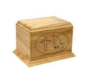 Venta al por mayor de urnas de cremación de madera hechas a mano de estilo americano moderno adulto hombre mujer funerario urnas decorativas - Product Image 1