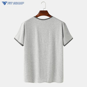 เสื้อยืดผ้าฝ้าย100% สำหรับผู้ชายออกแบบได้เองสไตล์ลำลองสองสี - Product Image 2