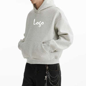 เสื้อมีฮู้ดของผู้ชายเสื้อแนวสตรีทเข้ารูปปกติผ้าฝ้าย100% ดีไซน์ใหม่สำหรับฤดูใบไม้ร่วง - Product Image 3