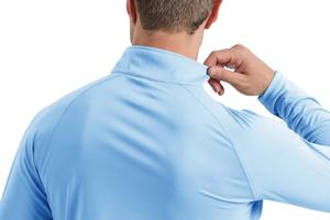 T-shirts à fermeture éclair 1/4 pour hommes, protection UV UPF 50 +, chemise pour la pêche et les sports de plein air, évacuation de l'humidité, séchage rapide - Product Image 5