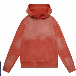 Sweats à capuche unisexes délavés au soleil Streetwear surdimensionnés personnalisés pour hommes sweat à capuche délavés à l'acide lavage à la pierre sweats à capuche surdimensionnés de style Boxy - Product Image 1
