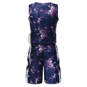 Uniforme de Baloncesto Deportivo, Talla Grande, Color Personalizado, Alta Calidad, 100% Poliéster, Secado Rápido, Transpirable, Sin Mangas, para Adultos - Product Image 3