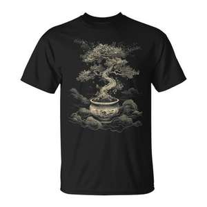 Camiseta Zen de Meditación con Diseño de Bonsái, Cultura Japonesa, Producto Promocional Premium - Product Image 1