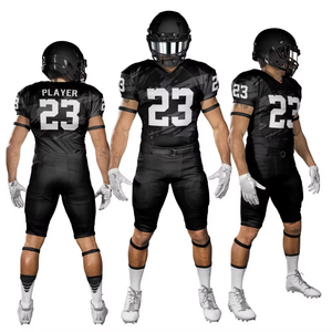 Dark Grey Youth <strong>Flag</strong> <strong>Sublimation</strong> American Football Uniform <strong>Custom</strong> Jersey Short Polyester Fabric Set - Product Image 6