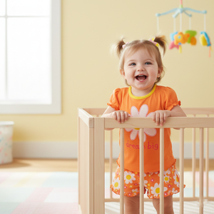 Conjunto Casual de Verano para Niña Pequeña, Estampado Floral, 2 Piezas, Algodón Transpirable con Volantes, Compatible con OEM/ODM, Marca Privada - Product Image 2