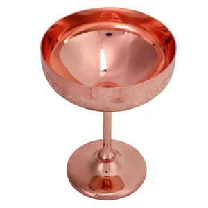 Ensemble de gobelets en cuivre fabriqués à la main verres multicolores pour fêtes de mariage verres de luxe décoratifs fabricant de gros exportateur - Product Image 2