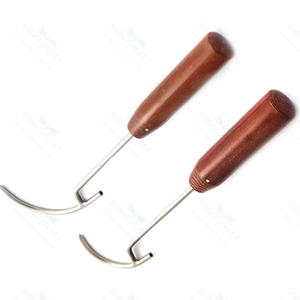 Juego de 2 Instrumentos Ortopédicos Profesionales de Acero Inoxidable de Alta Calidad, Pasador de Alambre Manual con Mango de Fibra de Madera, 45 mm y 70 mm - Product Image 2