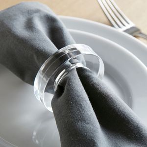 Anneaux de serviette en résine durable et durables, parfaits pour une utilisation quotidienne dans les banquets de restaurants et les rassemblements festifs spéciaux - Product Image 6
