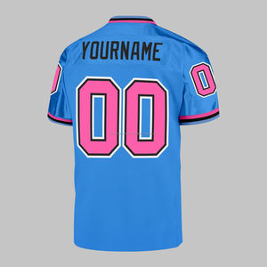 OEM personalizado azul sublimación uniforme de fútbol Jersey precio al por mayor logotipo personalizado barato hombres en blanco de malla uniforme de fútbol - Product Image 3