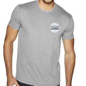 T-shirts unisexes en fibre de bambou, coupe ajustée, 60% coton, 40% polyester, 32 fils simples, logo personnalisé - Product Image 6