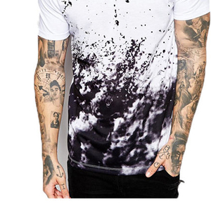 Enfants femmes grande taille blancs Sublimation blanchi hommes T-shirts haute qualité coton sentiment impression 3D personnalisé 100% Polyester - Product Image 3