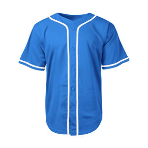 Maillot de baseball boutonné chemise de softball pour jeunes en maille personnalisée tissu à séchage rapide lettres en sergé brodées style équipe américaine - Product Image 4