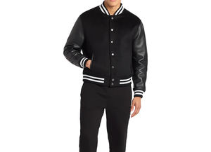 Veste universitaire OEM conception personnalisée veste Letterman manteau de baseball en mousse Streetwear veste bombardier universitaire pour hommes - Product Image 4