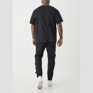 Hot Sale Custom Ripped Men's <b>Stretch</b> <b>Denim</b> Skinny Jeans Wholesale Mid Waist Flare Style High Street New Design - Product Image 2