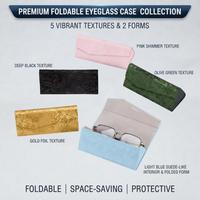 Étui à lunettes de haute qualité, tendance, portable, pliable, à motif floral, boîte de rangement pour lunettes, logo personnalisé disponible