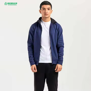 Sweat à capuche zippé sur mesure de bonne qualité pour homme, fabrication directe d'usine, impression personnalisée, sweat à capuche zippé intégral pour homme - Product Image 5
