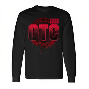 เสื้อยืดวินเทจ OTC Yeet Apparel ทรงคลาสสิคสำหรับผู้ใหญ่ สีดำ แขนสั้นหรือแขนยาว คอกลม ไซส์เล็ก สำหรับโปรโมชั่น - Product Image 2