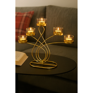 Vente de gros Bougeoirs en métal fabriqués à la main avec des motifs floraux complexes idéaux pour les garden parties ou les rassemblements en plein air - Product Image 4