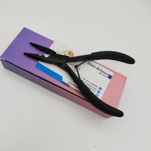 Pinza Profesional para Extensiones de Cabello con Dientes, Acero Inoxidable Sólido Negro Mate, Herramientas para el Cabello - Product Image 2