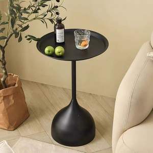 Mesa Auxiliar Multifuncional Vintage de Hierro con Recubrimiento de Polvo Negro Hecha a Mano, Ecológica, para Decoración de Sala de Estar y Almacenamiento de Herramientas - Product Image 1