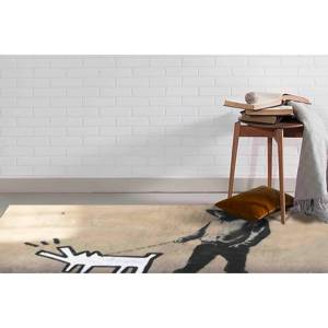 พรมลายสุนัขเห่าของแบงก์ซี่: พรมตกแต่งสไตล์สตรีทอาร์ต พรมพิมพ์ลาย พรมเนื้อนุ่มแบบไม่ทอ - Product Image 2